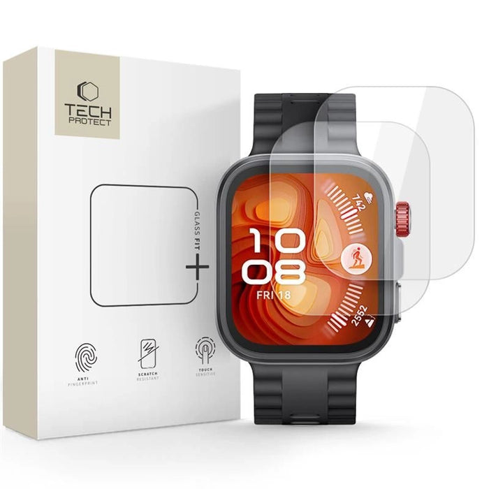 Tech-Protect Glass Fit+ 2 пакета закалено стъкло за Huawei Watch Fit 4 Pro - прозрачно
