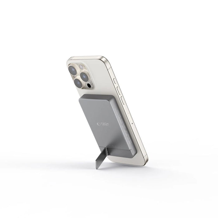 Преносима батерия Powerbank Tech-Protect PB14 LifeMag MagSafe 5000 mAh - сив