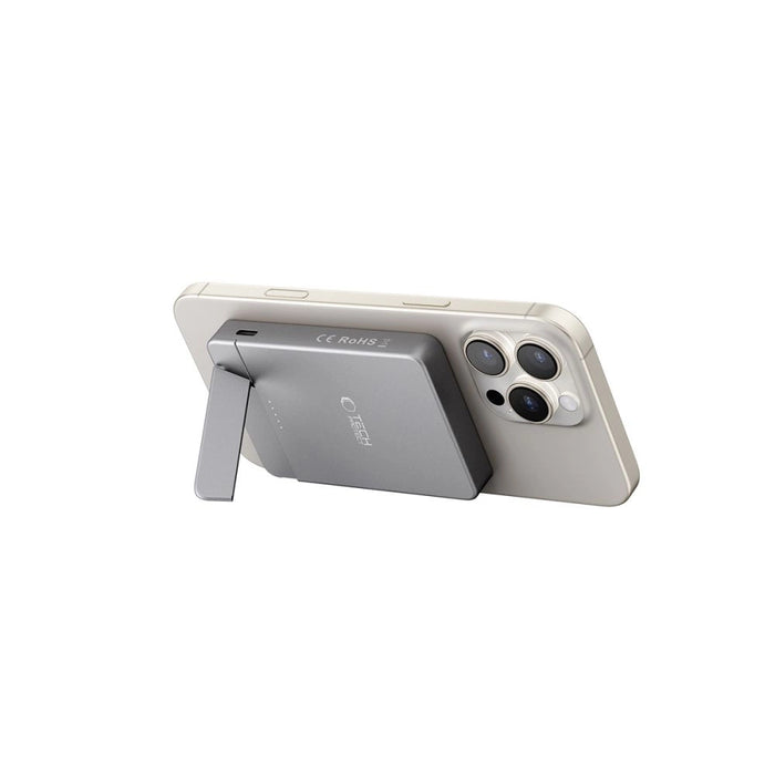 Преносима батерия Powerbank Tech-Protect PB14 LifeMag MagSafe 5000 mAh - сив