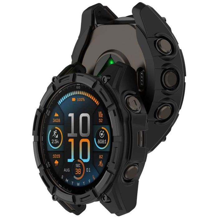 Tech-Protect Defense Air Case за Garmin Fenix 8 47 мм - черен