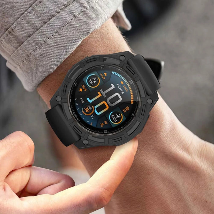 Tech-Protect Defence Air Case за Garmin Fenix 8 51 мм - черен