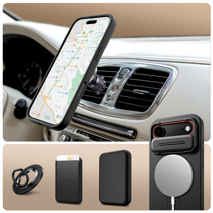 Калъф Tech-Protect Kevlar Aura MagSafe за iPhone Air - черен