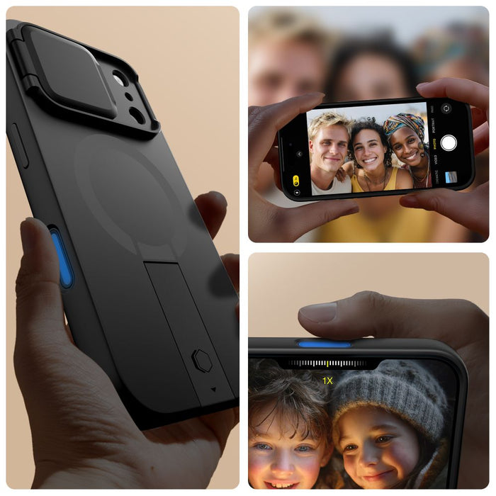 Калъф Tech-Protect Kevlar Aura MagSafe за iPhone 17 Pro - черен