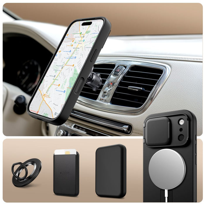 Калъф Tech-Protect Kevlar Aura MagSafe за iPhone 17 Pro - черен