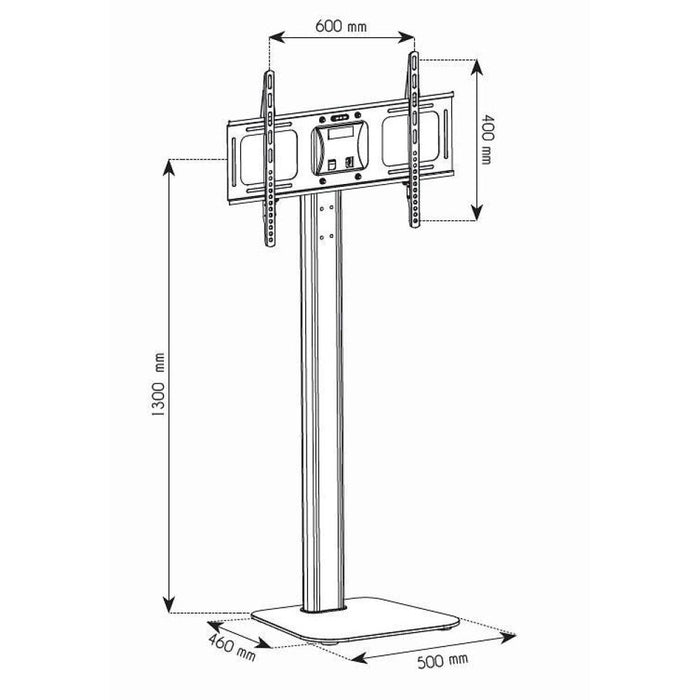 Стойка за телевизор Techly ICA-TR11 177,8 см (70") Черен, Сребрист