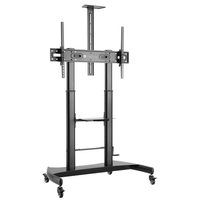 Techly Steel Trolley Floor Support с регулируема височина, за телевизор от 60" до 100"