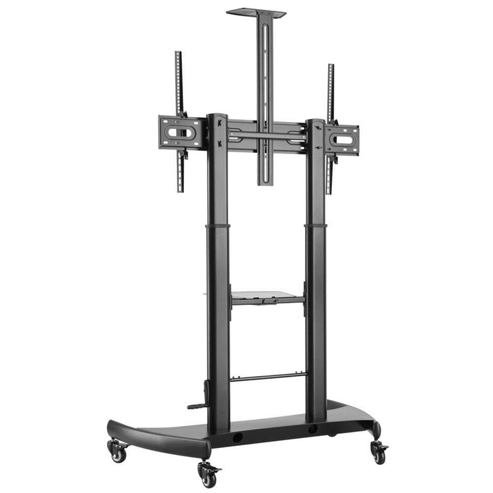 Techly Steel Trolley Floor Support с регулируема височина, за телевизор от 60" до 100"