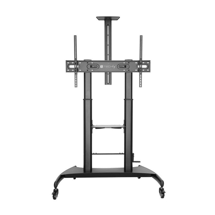 Techly Steel Trolley Floor Support с регулируема височина, за телевизор от 60" до 100"