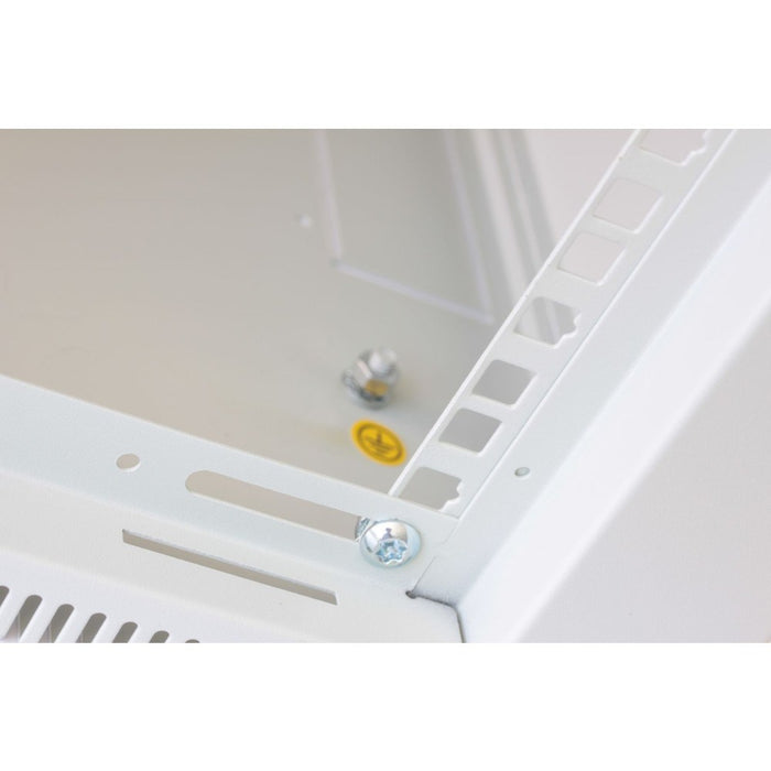 Techly 19" стенен мрежов шкаф 9U дълбочина 450 черен сглобен I-CASE ER-1009B45