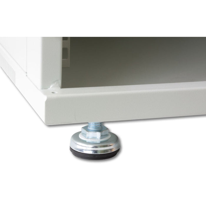 Techly 19" стенен мрежов шкаф 9U дълбочина 450 черен сглобен I-CASE ER-1009B45