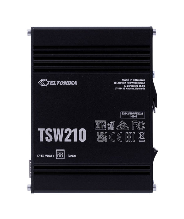 Teltonika TSW210 Unmanaged Gigabit Ethernet (10/100/1000) алуминий