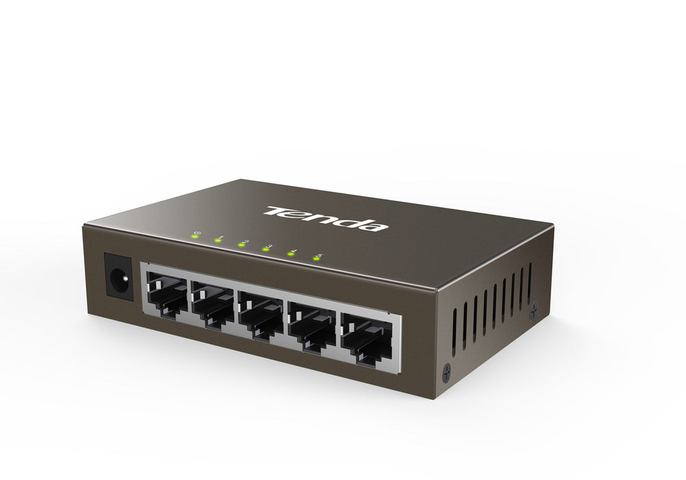 Tenda TEG1005D мрежов комутатор Unmanaged Gigabit Ethernet (10/100/1000) Сив