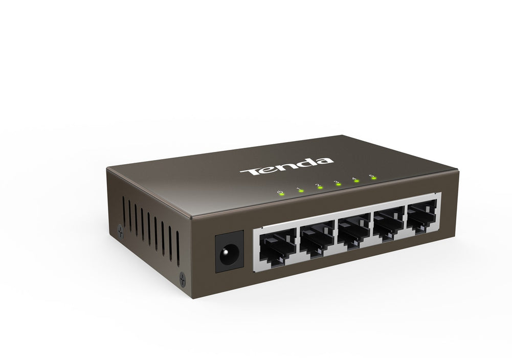 Tenda TEG1005D мрежов комутатор Unmanaged Gigabit Ethernet (10/100/1000) Сив