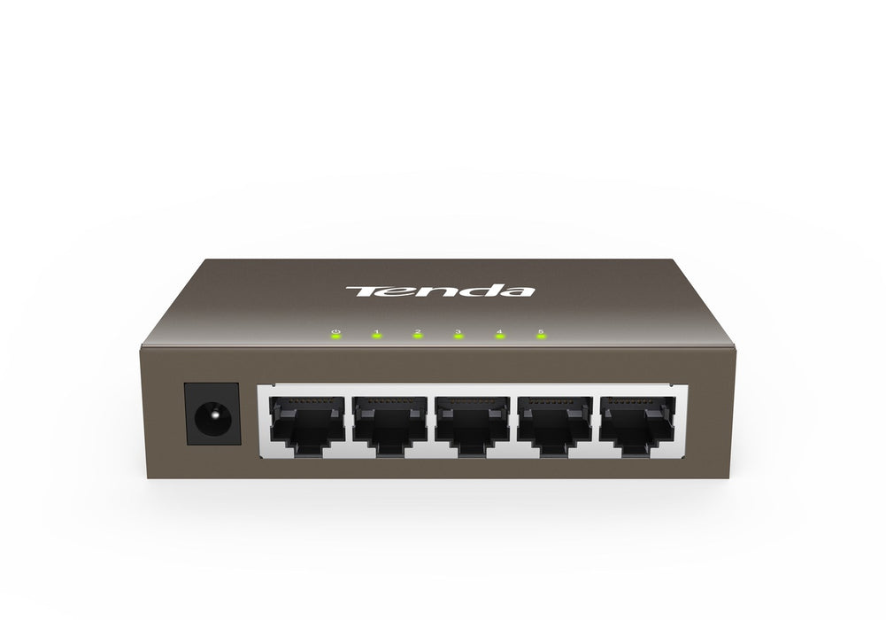 Tenda TEG1005D мрежов комутатор Unmanaged Gigabit Ethernet (10/100/1000) Сив