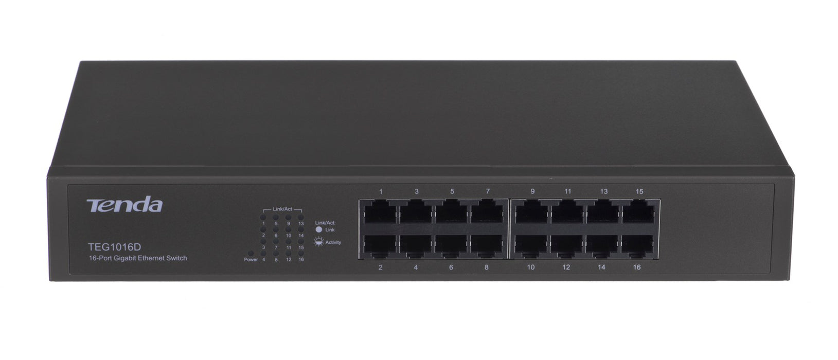 Tenda 16-портов гигабитов Ethernet суич неуправляем син