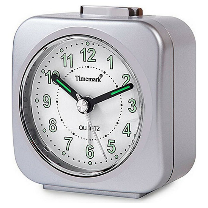 Аналогов будилник Timemark Сребрист Тих Със звук Нощен режим