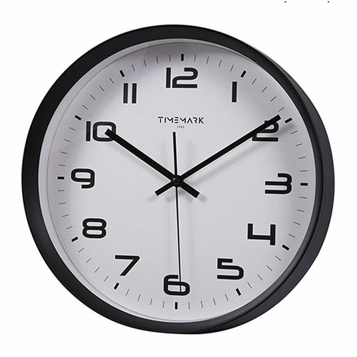 Стенен часовник Timemark Черен 30 x 30 cm