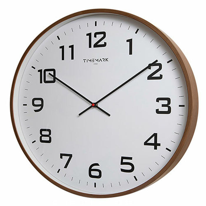Стенен часовник Timemark Кафяв Дървен 50 x 50 cm