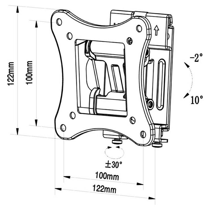 Поставка за телевизор TM Electron 15 kg 10"-24"