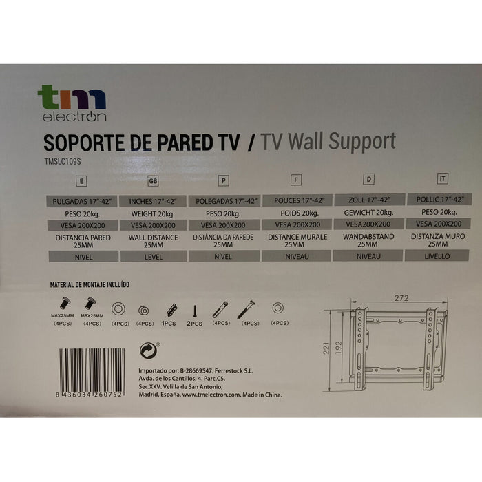Поставка за телевизор TM Electron 20 kg 17"-42"