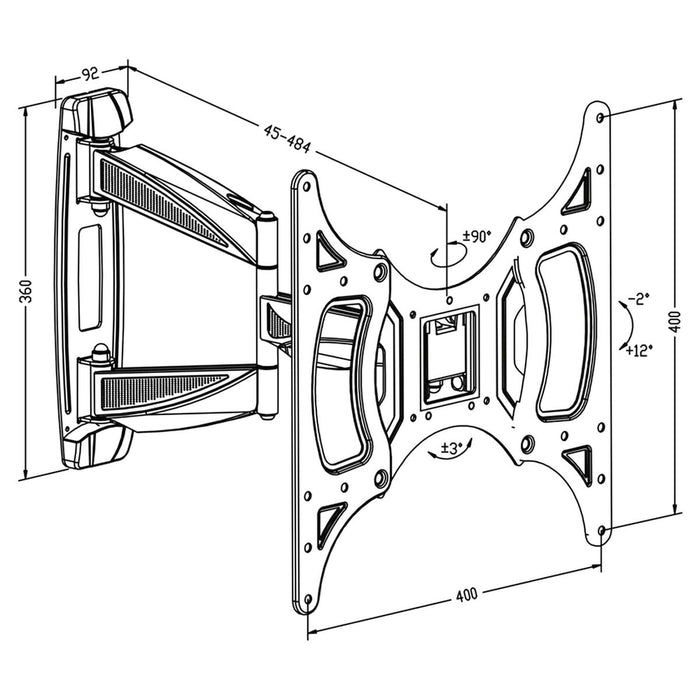 Поставка за телевизор TM Electron 26"-50" 30 Kg