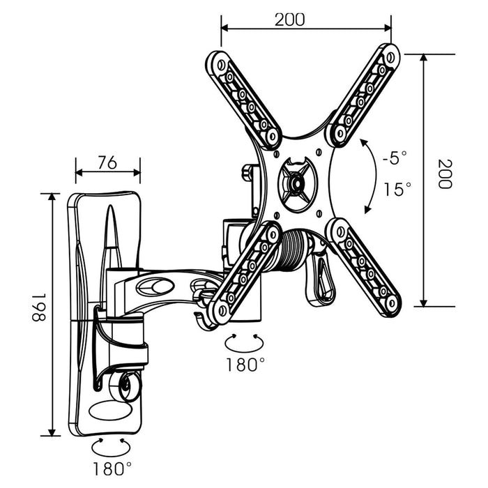 Поставка за телевизор TM Electron 25 kg 10"-32"