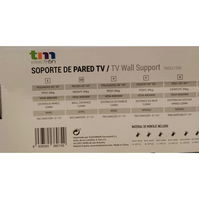 Поставка за телевизор TM Electron 26"-50" 30 Kg