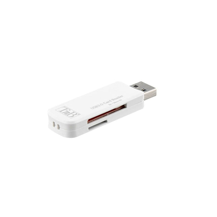 Външен четец за карти T'NB Mini USB 3.0 Бял