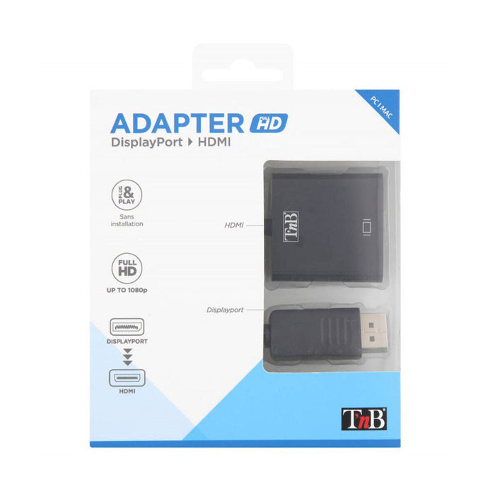 Адаптер за DisplayPort към HDMI T'NB DPHDMI Черен