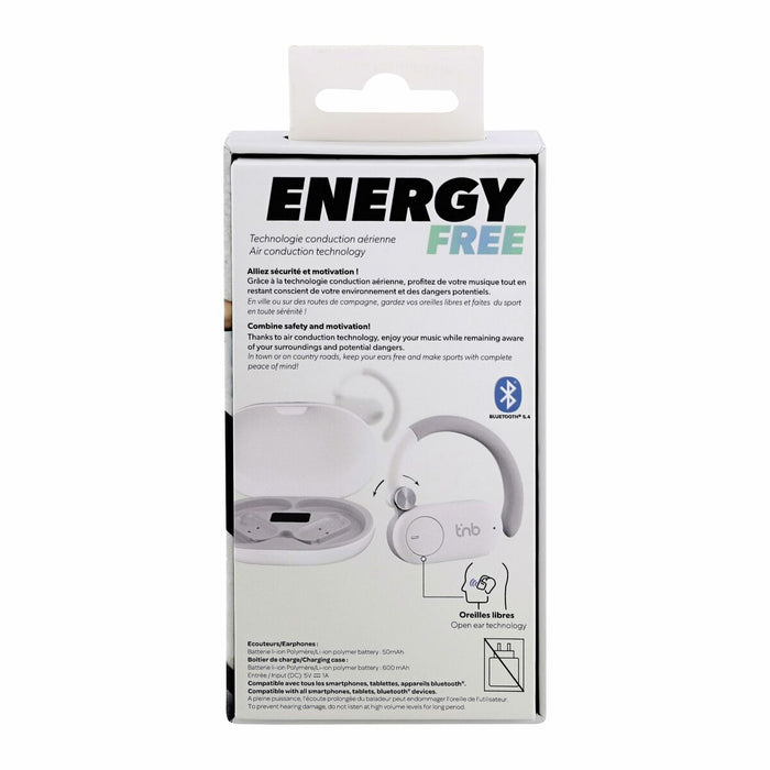 Спортни слушалки T'NB ENERGY PLUS Бял