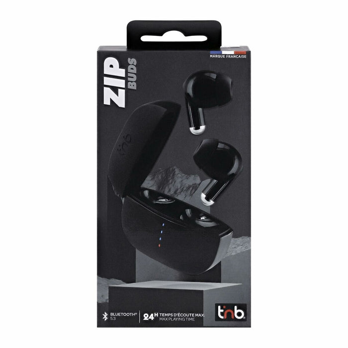 Безжични Слушалки с Кутия за Зареждане T'NB ZIP 2 Черен