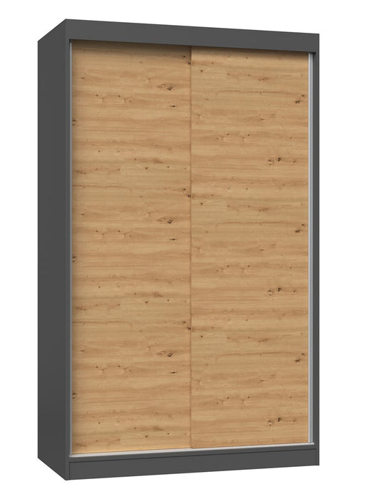 Topeshop IGA 120 ANT/ART B гардероб/дрешник за спалня 7 рафта 2 врати(и)