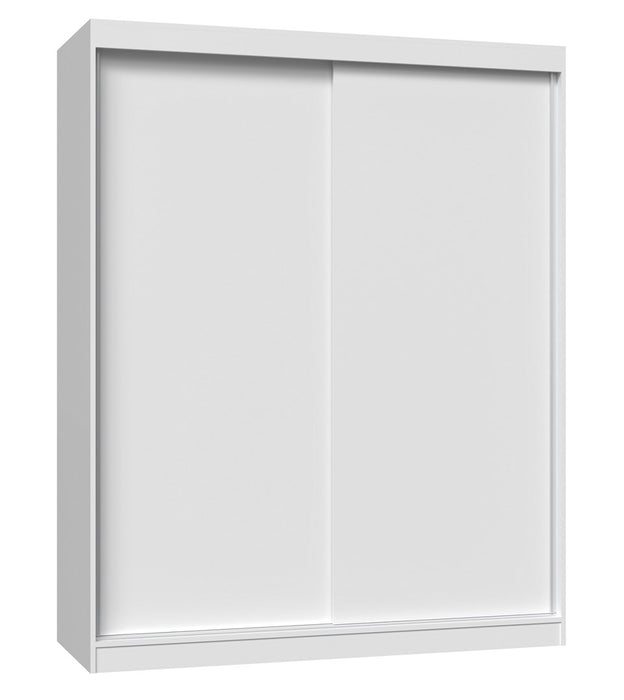Topeshop IGA 160 BIEL B KPL гардероб/килер за спалня 7 рафта 2 врати Бял