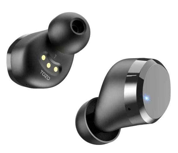 TOZO T12S True Wireless Stereo (TWS) In-Ear USB Type-C Bluetooth слушалка черна