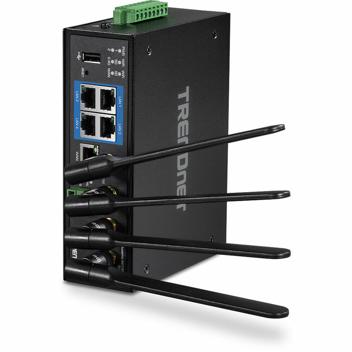 Рутер Trendnet TI-W100 WiFi 5 5 GHz Черен