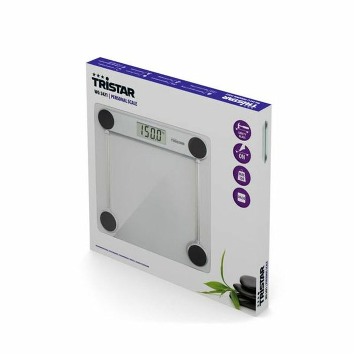 Електронен кантар за баня Tristar WG-2421 Черен Cтъкло