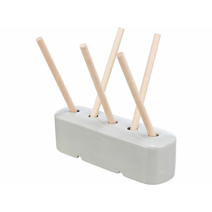 Хранилка Trixie Сив Дървен Керамика 26 × 23 × 17 CM Сено