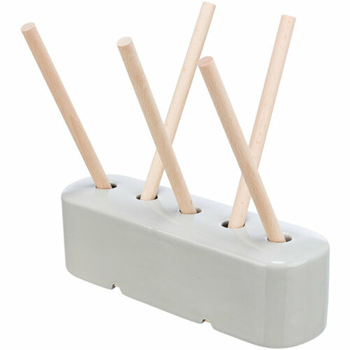 Хранилка Trixie Сив Дървен Керамика 26 × 23 × 17 CM Сено