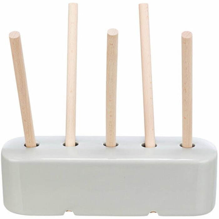 Хранилка Trixie Сив Дървен Керамика 26 × 23 × 17 CM Сено