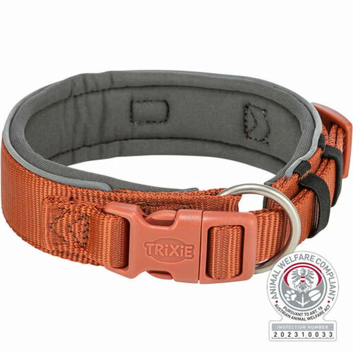 Кучешки Нашийник Trixie Premium Оранжев Графит S/M 33-42 cm