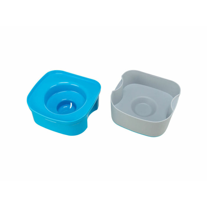 Освежаваща Поилка за Домашни Любимци Trixie Син Тъмно сив Пластмаса 21 × 11 × 21 CM