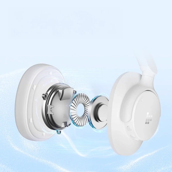 Безжични слушалки Tronsmart SOUNFII Q20S Hybrid ANC с активно шумопотискане - бели