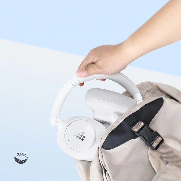 Безжични слушалки Tronsmart SOUNFII Q20S Hybrid ANC с активно шумопотискане - бели