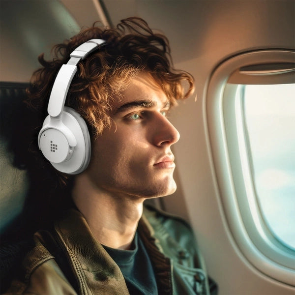 Безжични слушалки Tronsmart SOUNFII Q20S Hybrid ANC с активно шумопотискане - бели