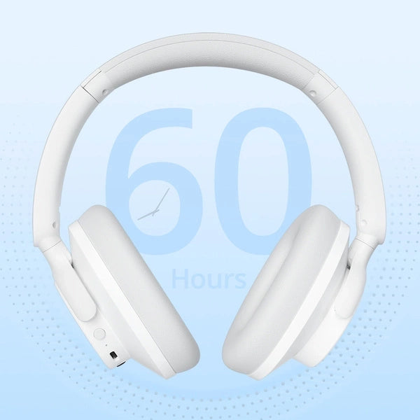 Безжични слушалки Tronsmart SOUNFII Q20S Hybrid ANC с активно шумопотискане - бели