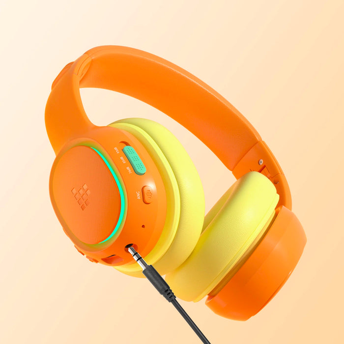 Безжични слушалки Tronsmart KH03 с ANC, за деца, безопасни - оранжеви