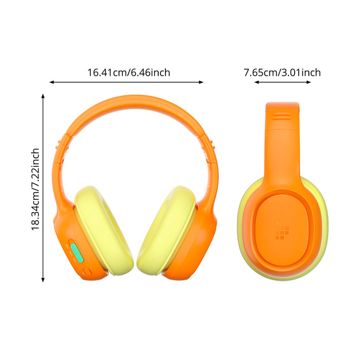 Безжични слушалки Tronsmart KH03 с ANC, за деца, безопасни - оранжеви