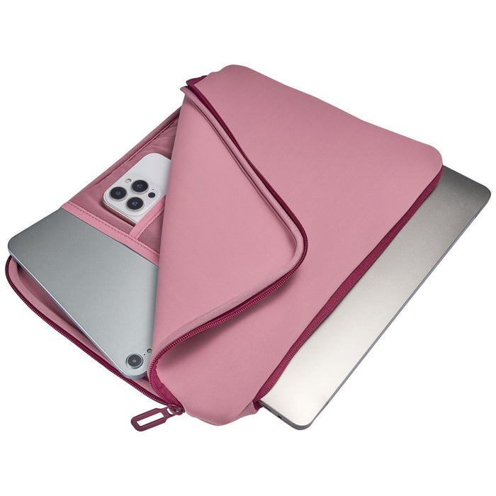 Торба за лаптоп Tucano Doppio Sleeve за MacBook 15.6"/16", розова