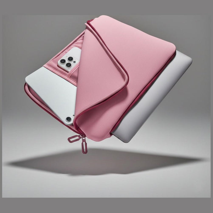 Торба за лаптоп Tucano Doppio Sleeve за MacBook 15.6"/16", розова
