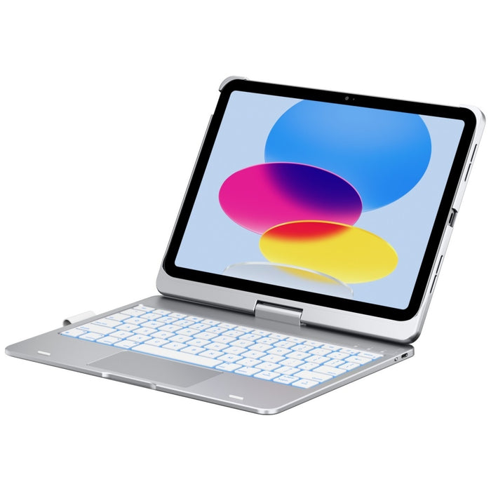 Калъф Typecase Flexbook Touch с клавиатура за iPad 11" (A16) 2025 / iPad 10.9" 2022, сребрист